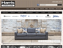 Tablet Screenshot of harrisfurniture.com